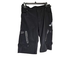 Arsuxeo Men's XL Black Cycling‎ / Athletic Shorts with Zipper Pockets